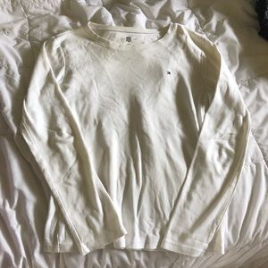 3/$25 Tommy Hilfiger White Long Sleeve